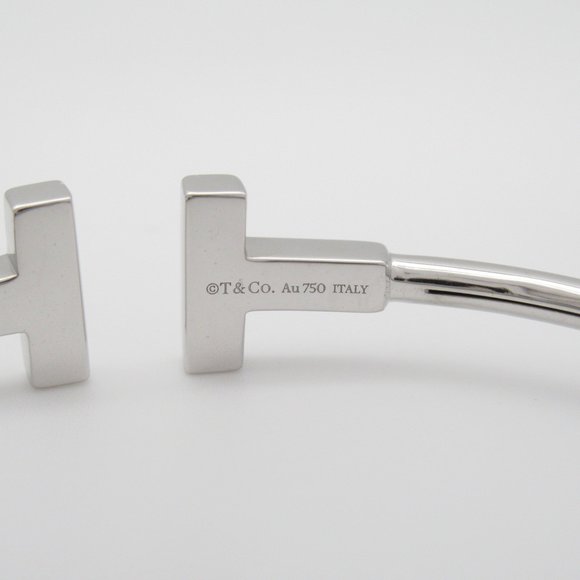 TIFFANY&CO T Wire Diamond Bracelet Clear K18WG[WhiteGold] diamond - Picture 4 of 5